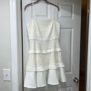 Evernew Melbourne dress- white with gorgeous detailing